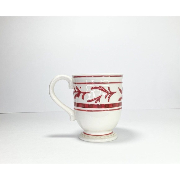 Fitz & Floyd TOWN & COUNTRY, Set of 2 Ceramic Accent Mugs, 4 3/4” - Picture 3 of 6